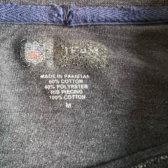 NFL Team Apparel Men's Gray Patriots Print Crew Neck long sleeved shirt Size Lar - Picture 9 of 10